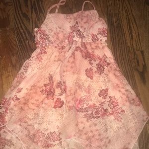 Pink and Magenta tank top.